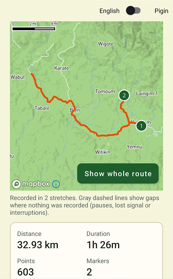A new patrol route freshly recorded